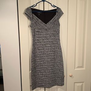 Tiered capped sleeve dress